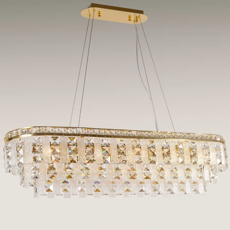Подвесная люстра хрустальная Reluce 49820-0.4-10L DN