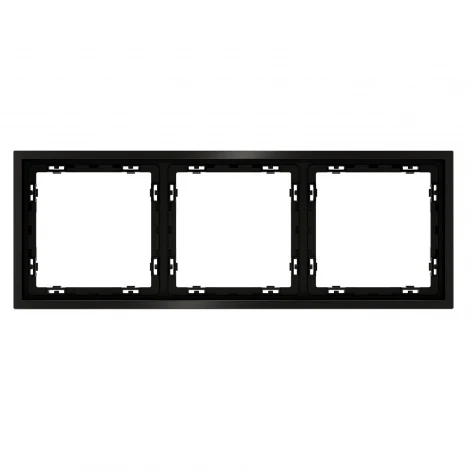 Рамка металлическая на 3 поста (антрацит) Voltum S70 Metal VLSM120312