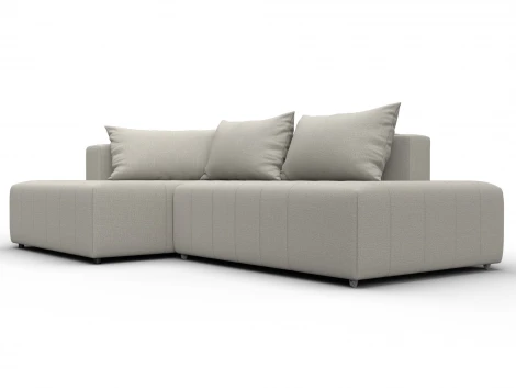 Диван угловой Лига-103 НПБ угол левый (ДСП,Брус,Фанера,Рогожка/Бежевый) Лига Диванов 134809L