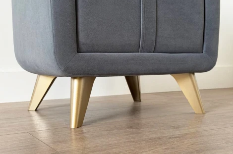 Тумба прикроватная Софи 2 Mebelson (Ткань,Пластик/Графит) арт.TM-001.2.2171