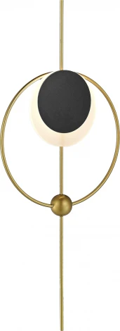 Настенный светильник ST Luce Dali SL6507.341.01 Шампань, Черный/Белый LED 1*6W 4000K (220V)