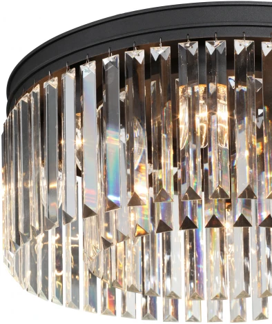 Потолочная люстра Vitaluce V5180-1/8PL, 8xE14 макс. 40Вт (220V, хрусталь, круглые)