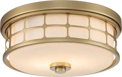 Потолочный светильник круглый Quoizel Guardian QZ-GUARDIAN-F-PNBR (220V, круглые, IP44)