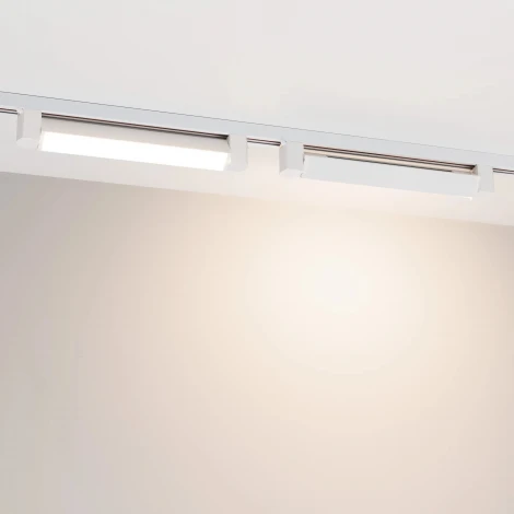 Трековый светильник LGD-NEPTUN-2TR-L343-10W Warm3000 (WH, 100 deg, 230V) (Arlight, IP20 Металл, 5 лет) 051913