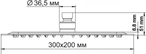 Верхний душ Wasserkraft A069
