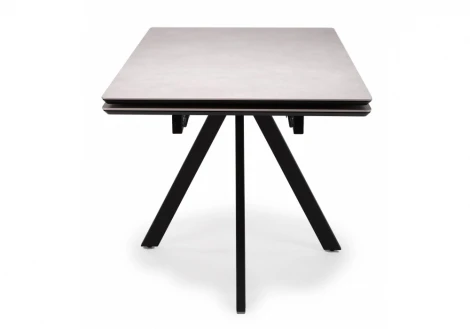 Керамический стол Вилли 140(200)х80 carmen light grey / черный 625828