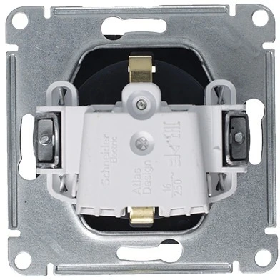 Розетка встраиваемая с заземлением (грифель) Systeme Electric AtlasDesign ATN000743
