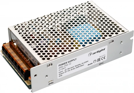 Блок питания ARS-250-12 (12V, 20,8A, 250W) (IP20 Сетка) 023612 Arlight ARS