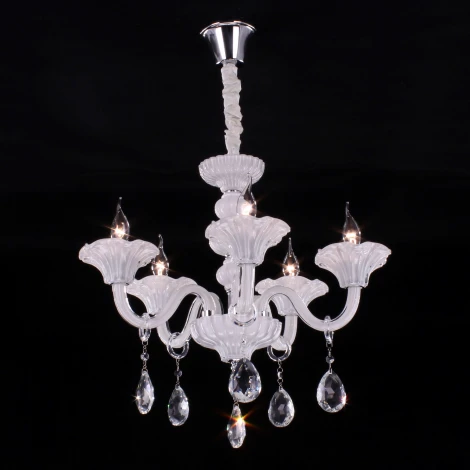 Подвесная люстра Citilux Ирида CL351150 (220V, хрусталь, на цепи, подсвечник, свеча)