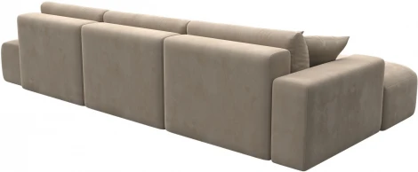 Диван угловой Лига-036 НПБ Модерн Лонг левый угол (Бежевый/Велюр) Лига Диванов арт.121424L