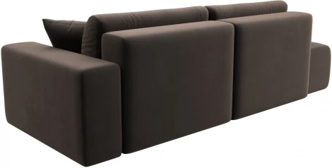 Диван прямой Лига-036 НПБ Модерн подлокотник справа (Коричневый/Велюр) Лига Диванов арт.121343