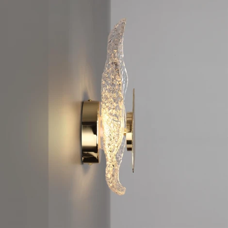 Настенный светильник Odeon Light Coralla 5460/12WLA золотой/прозрачный/металл/стекло LED x 12W 3000K