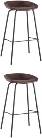 Стул барный Beetle Lite PU коричневый 2 шт Stool Group (арт.УТ000038319)