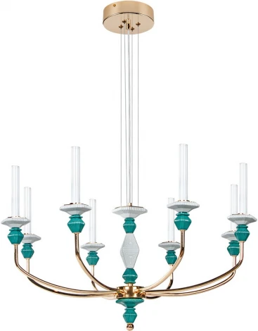 Подвесная люстра Divinare Capello 4947/01 SP-8 (LED, 220V, на тросе, подсвечник, свеча)