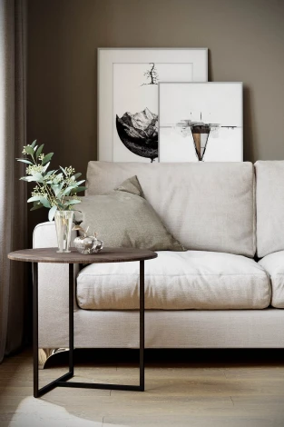 Стол журнальный Альбано акация/чёрный от фабрики Mebelik