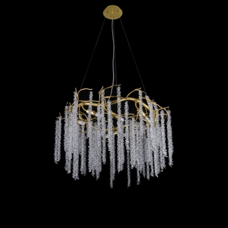 Подвесная люстра iLamp Savage 8813-D800 GD (220V, на тросе, ветки)