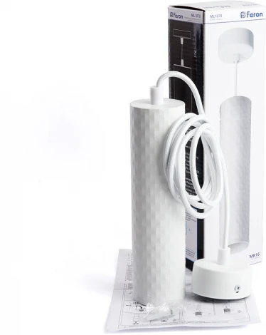 Подвесной светильник Feron ML1878 Barrel PIXEL Levitation 48656 MR16 35W белый (220V, на проводе, круглые)