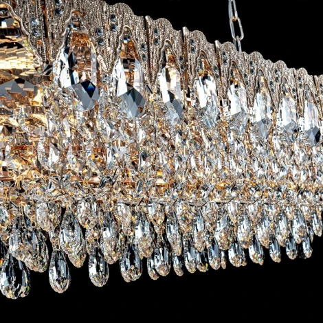 Подвесная люстра хрустальная Modelux MODELUX ML.8881.14P GD