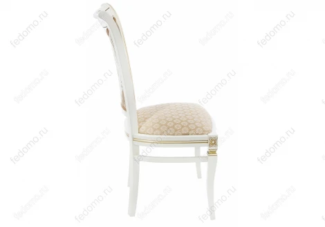 Стул Woodville Mariano молочный с патиной 438326