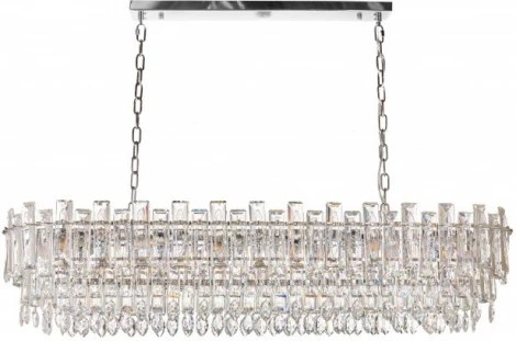 Подвесная люстра Fluorite Constancia FL1064-21P (220V, хрусталь, на цепи)