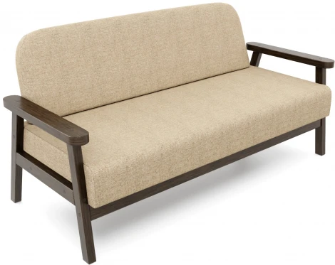 Диван Arsko прямой Флори М венге рогожка бежевая