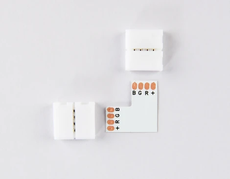 Соединитель угловой L для светодиодной ленты Ambrella Illumination GS6701 5050 12/24V (4 конт.)