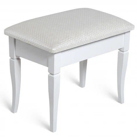 Банкетка Ретро М с ящиком белый, ткань экокожа белый Mebelik 009370