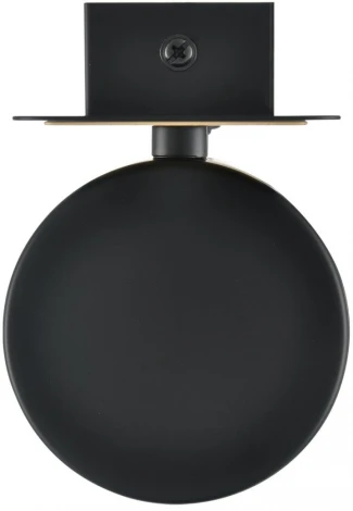 Настенный светильник Lumion Leland 8264/1W металл, черный/дерево GX53 LED 1*7W 220V (выключатель)