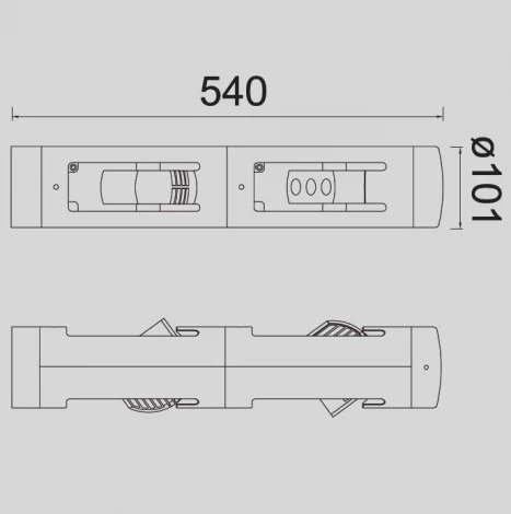 Настенный светильник уличный Oasis Light Column W6141-2