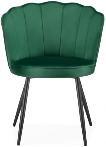 Стул Woodville на металлокаркасе Coral green / black 15584