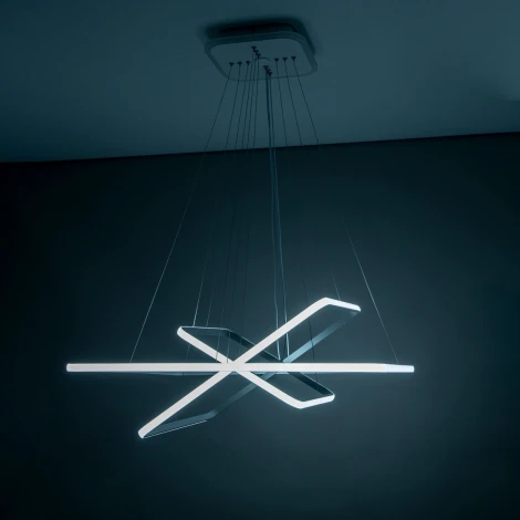 Подвесная люстра RGB Wi-Fi Citilux Неон Смарт CL731AK110E (LED, 220V, умный дом - Алиса, на тросе)