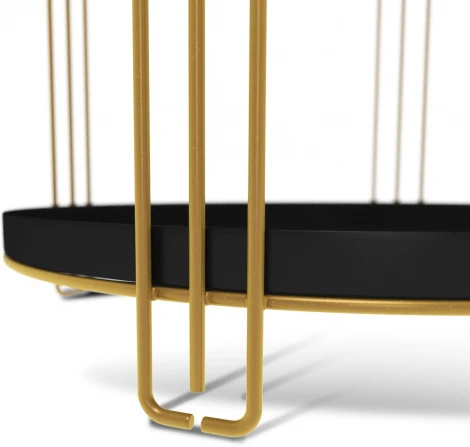 Столик журнальный Sheffilton SHT-CT31 золото/черный муар от фабрики Sheffilton