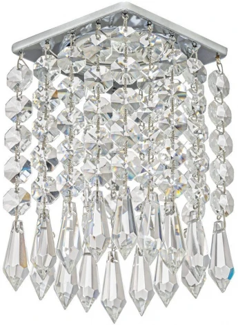 Встраиваемый светильник хрустальный Dio D'Arte Tayo Nickel GU10.5.14.8x8.121 N (220V)