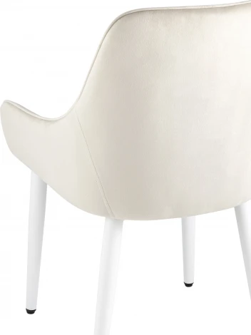 Стул Диана велюр кремовый ножки белые 4 шт Stool Group (арт.УТ000037405)