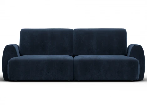 Диван прямой Лига-115 НПБ (ДСП,Фанера,Велюр/Синий) Лига Диванов 136932