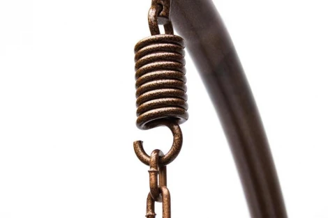 Кресло-яйцо KM 0001 из ротанга большое Коричневый