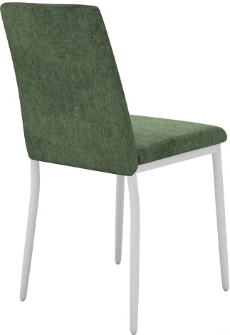 Стул DikLine 270 SB1 зеленый, ножки белые арт.00-00077172