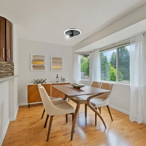 Настенно-потолочный светодиодный светильник 20046LED 20046SMA/01LED BK 20Вт, металл/акрил, черный (220V, круглые)