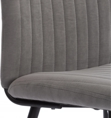 Стул обеденный Monte Carlo (Флок /Серый,Черный) Tetchair арт.24610