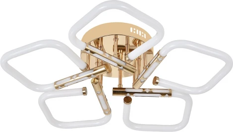 Потолочная люстра светодиодная Escada Lacerta 10265/5LED 85Вт, металл/акрил, золото (220V)