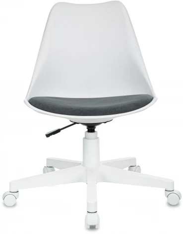 Кресло Бюрократ CH-W333 белый сиденье серый Alfa 44 крестов. пластик пластик белый