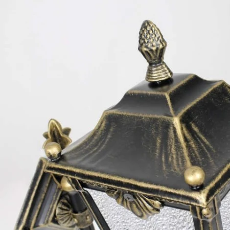 Настенный фонарь уличный Кузнечное дело Квадро 32-001-ЧЗ (220V, ковка, под старину, IP54)