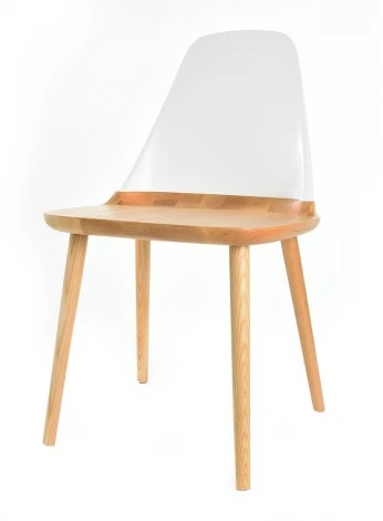 Стул DС-S123 белый/дерево