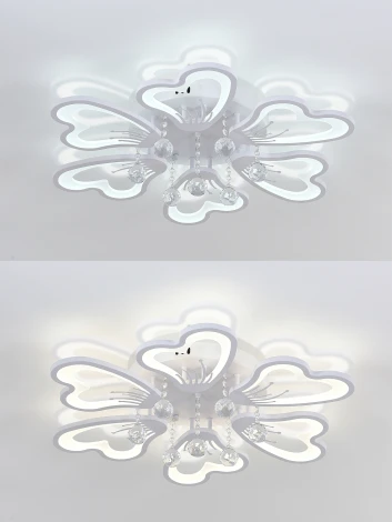 Потолочная люстра с пультом, светодиодная Natali Kovaltseva Hugo LED LAMPS 81240