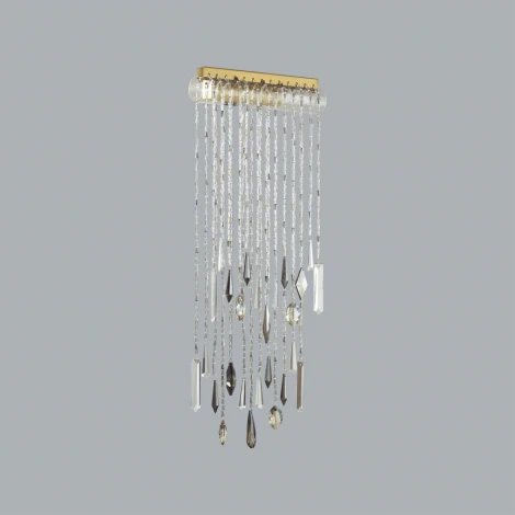 Настенный светильник Odeon Light Afina 5420/10WL античная бронза/металл/стекло/хрусталь LED*10W 3000K (220V, подвески)