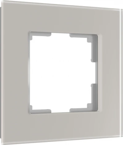 Рамка на 1 пост (дымчатый, стекло soft-touch) Werkel W0013117 (a067413)