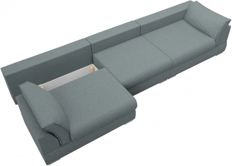 Диван прямой Пекин Long Лига Диванов (Рогожка) арт.122722