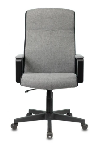 Кресло руководителя Бюрократ DOMINUS серый 10-128 крестовина пластик