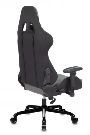 Кресло игровое Zombie 771N серый/черный с подголов. крестовина металл черный