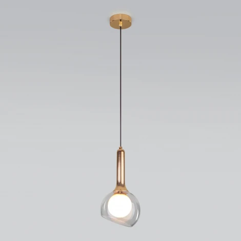 Подвесной светильник Eurosvet Fantasy 50188/1 золото (220V, на проводе, шар)